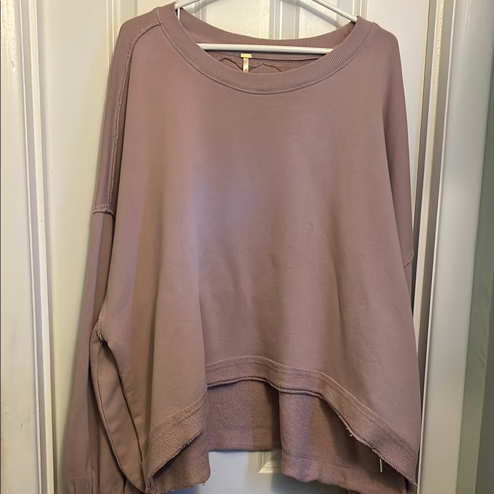 Free People Mauve Trish Sweatshirt